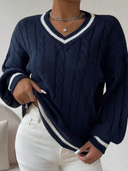 Cute drop shoulder sweater